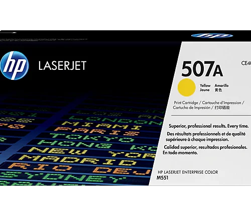 HP 507A Yellow LaserJet Toner Cartridge CE402A